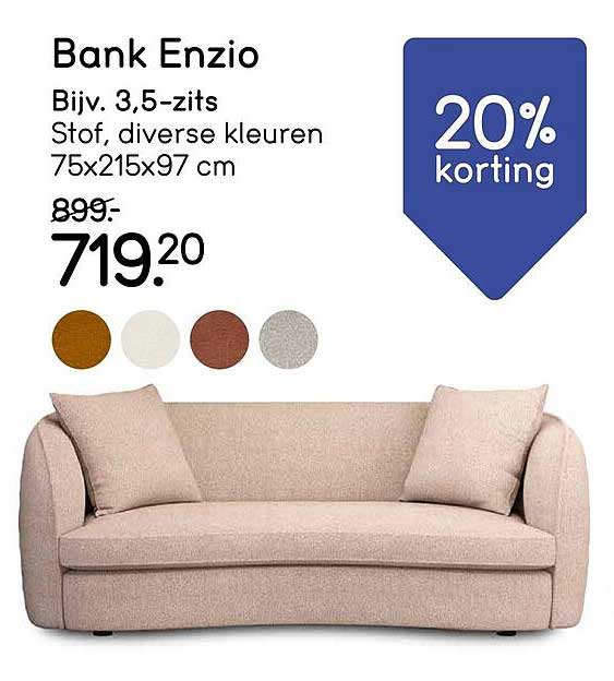 Bank Enzio 20% korting