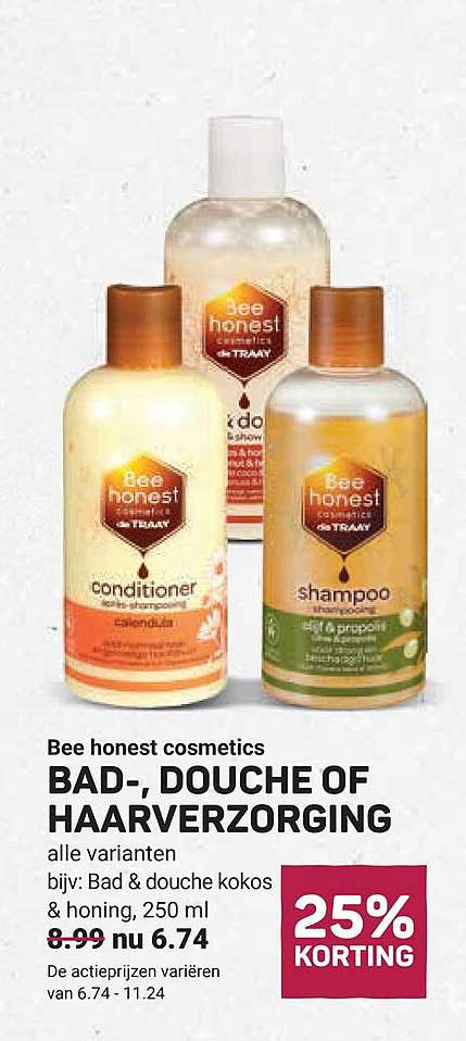 Bee honest cosmetics BAD-, DOUCHE OF HAARVERZORGING