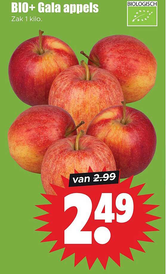 BIO+ Gala appels Zak 1 kilo.