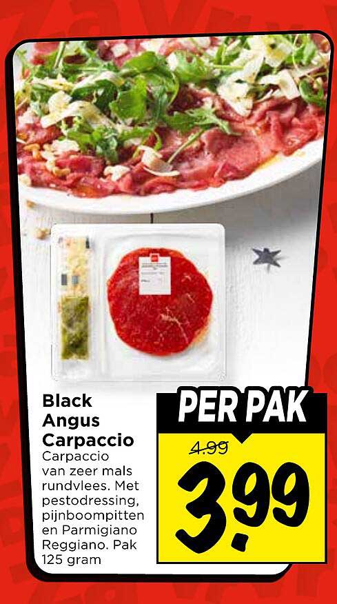 Black Angus Carpaccio PER PAK