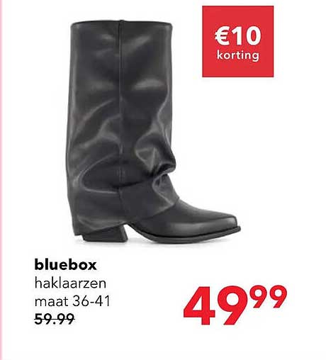 bluebox haklaarzen maat 36-41 €10 korting