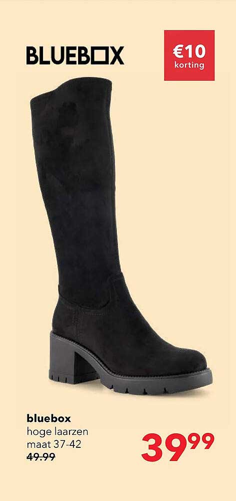 bluebox hoge laarzen maat 37-42 €10 korting