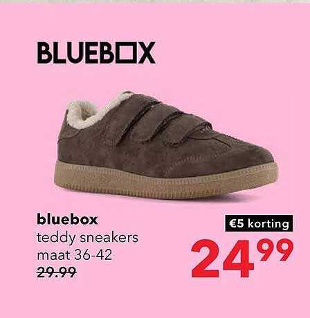 bluebox teddy sneakers maat 36-42