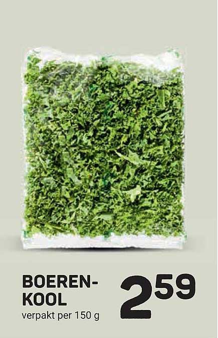 BOEREN-KOOL verpakt per 150 g
