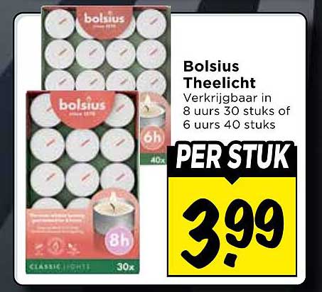Bolsius Theelicht