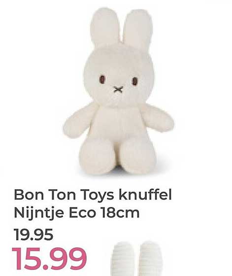 Bon Ton Toys knuffel Nijntje Eco 18cm