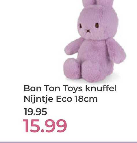 Bon Ton Toys knuffel Nijntje Eco 18cm