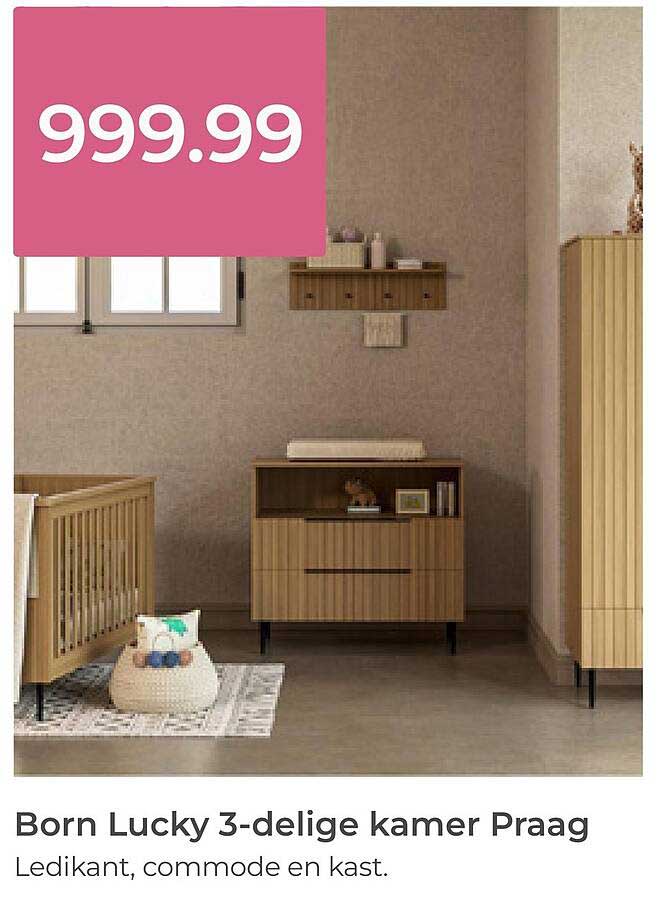 Born Lucky 3-delige kamer Praag