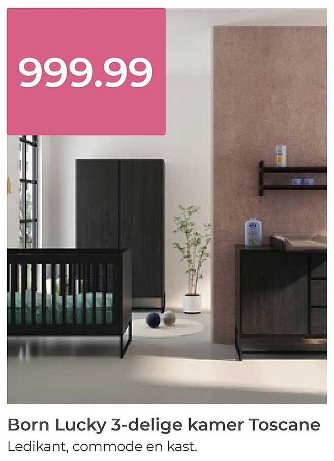 Born Lucky 3-delige kamer Toscane