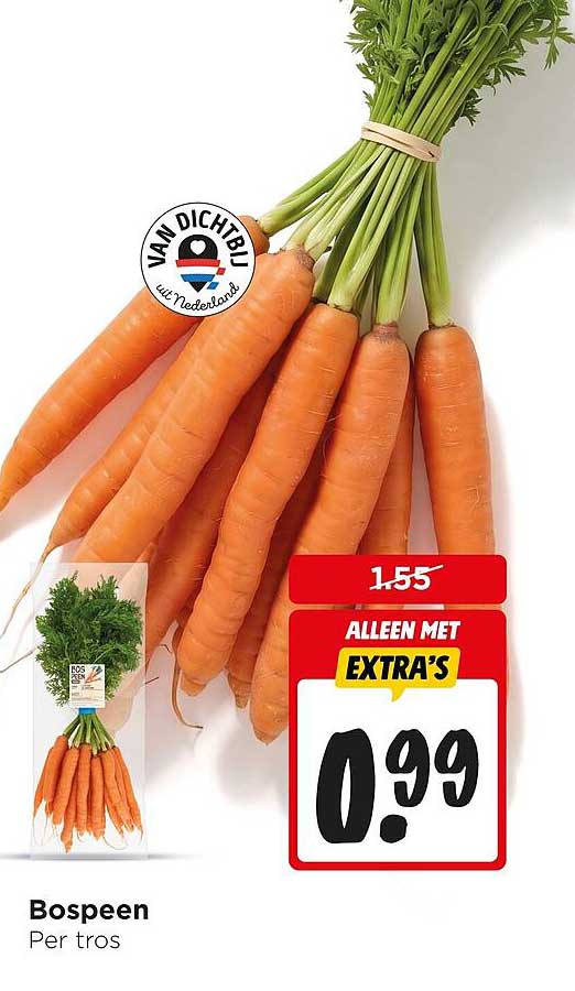 Bospeen Per tros ALLEEN MET EXTRA'S