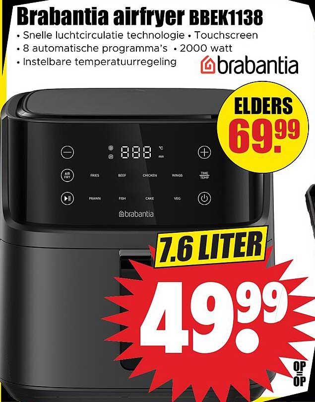 Brabantia airfryer BBEK1138