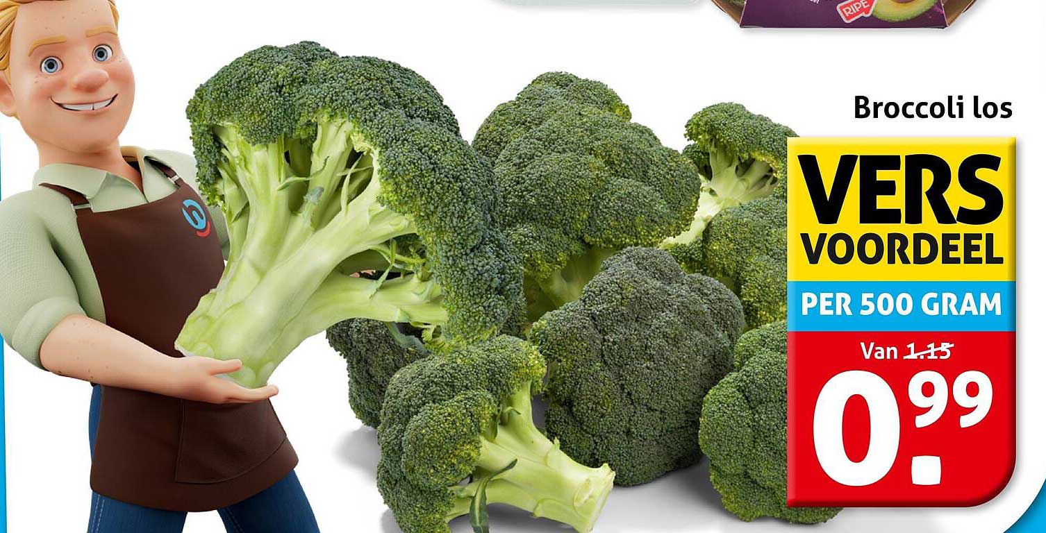 Broccoli los VERS VOORDEEL PER 500 GRAM