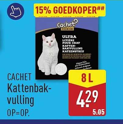 CACHET Kattenbakvulling 15% GOEDKOPER##