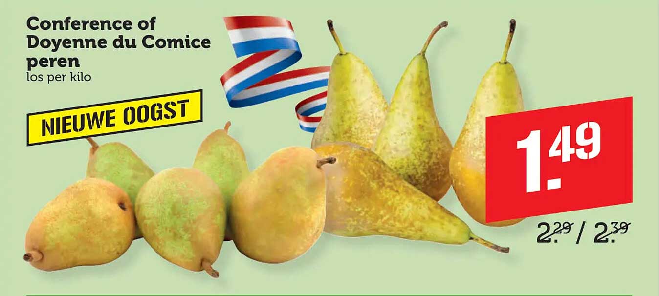 Conference of Doyenne du Comice peren los per kilo NIEUWE OOGST