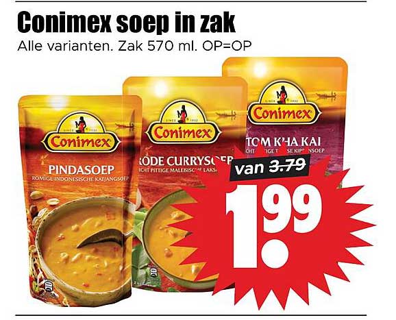 Conimex soep in zak