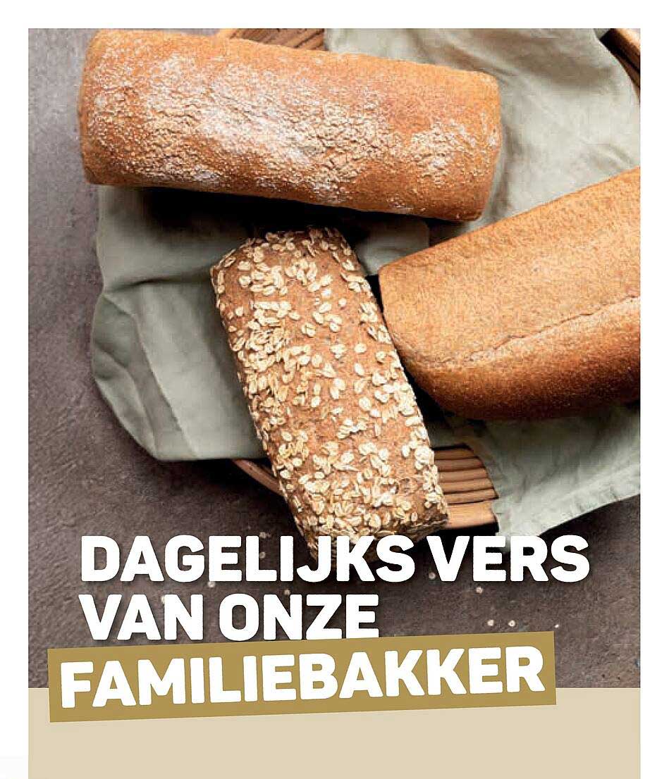 Dagelijks vers van onze familiebakker