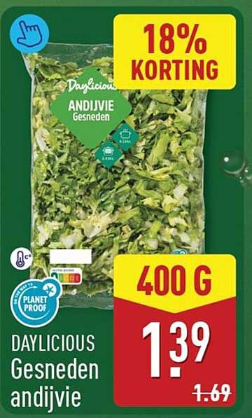 Daylicious Gesneden andijvie 18% korting