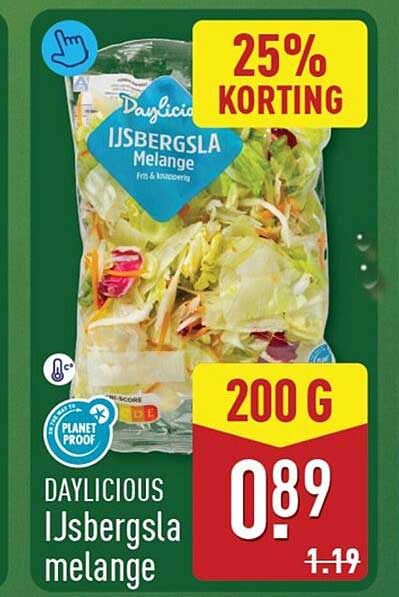 DAYLICIOUS IJsbergsla melange 25% KORTING