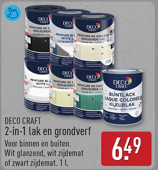DECO CRAFT 2-in-1 lak en grondverf