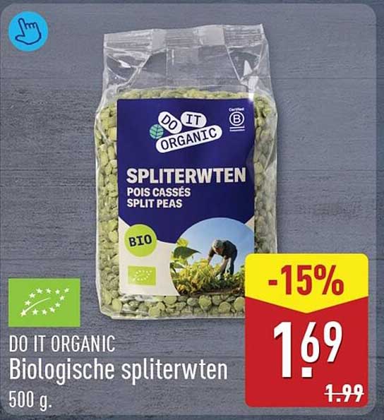 DO IT ORGANIC Biologische spliterwten
