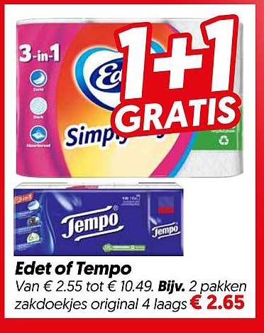 Edet of Tempo 1+1 GRATIS