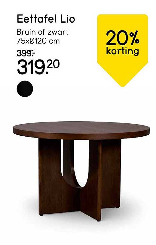 Eettafel Lio 20% korting