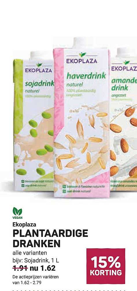 Ekoplaza plantaardige dranken alle varianten