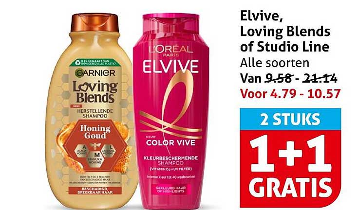 Elvive, Loving Blends of Studio Line Alle soorten 2 STUKS 1+1 GRATIS