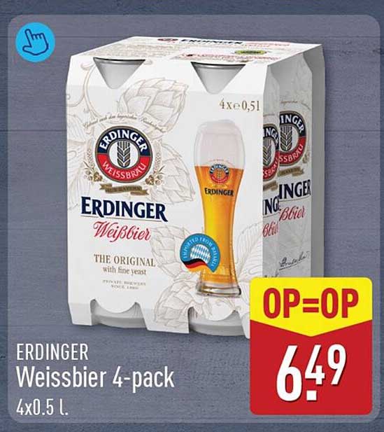 ERDINGER Weissbier 4-pack OP=OP
