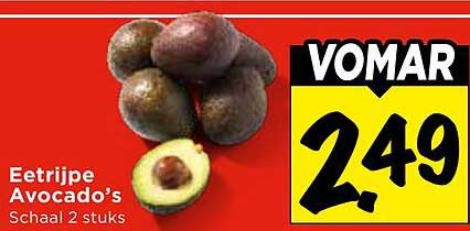 Etrijpe Avocado’s Schaal 2 stuks