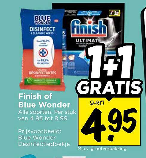 Finish of Blue Wonder 1+1 GRATIS