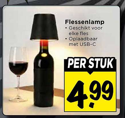 Flessenlamp