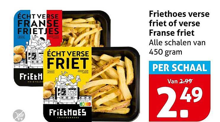 Friethoes verse friet of verse Franse friet