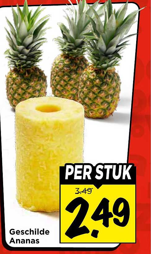 Geschilde Ananas