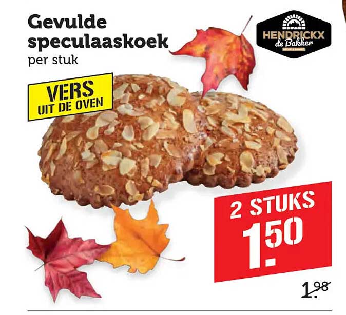 Gevulde speculaaskoek per stuk