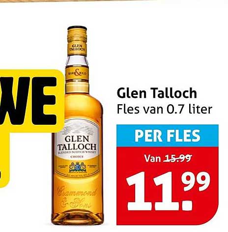Glen Talloch Fles van 0.7 liter PER FLES