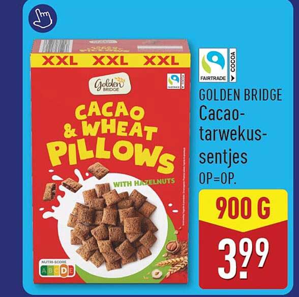 GOLDEN BRIDGE Cacao-tarwekus-sentjes OP=OP.