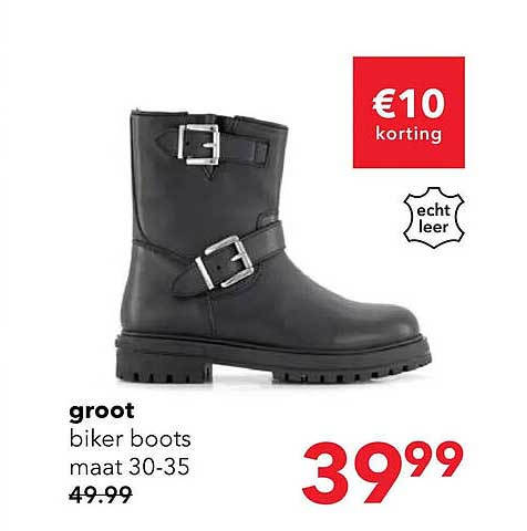 groot biker boots maat 30-35