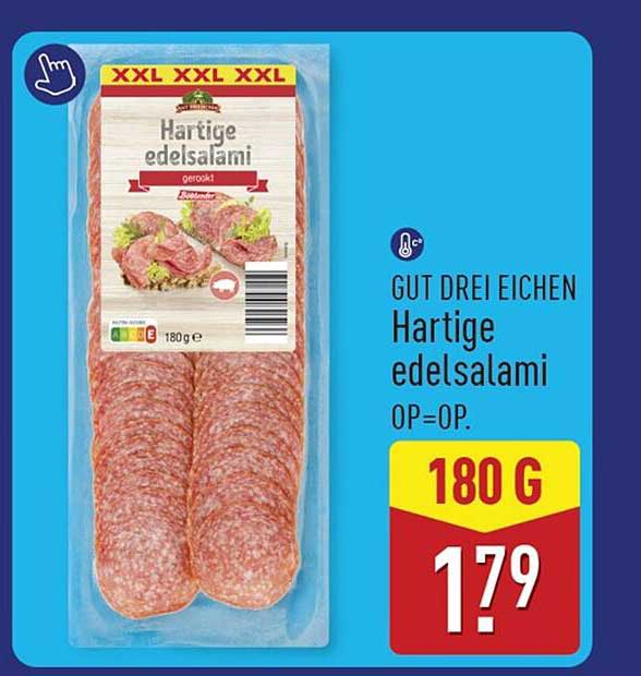 Gut Drei Eichen Hartige edelsalami O=P=P. 180 G