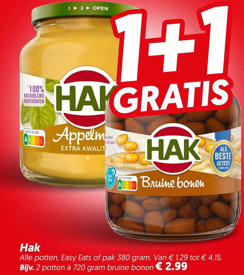 Hak 1+1 gratis