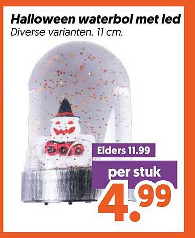 Halloween waterbol met led
