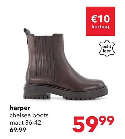 harper chelsea boots maat 36-42