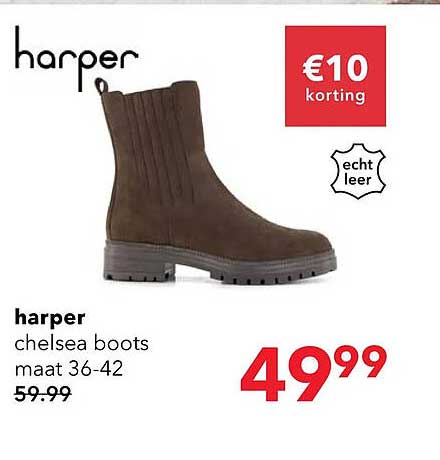 harper chelsea boots maat 36-42