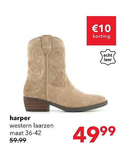 harper western laarzen maat 36-42