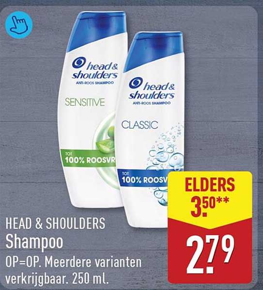 HEAD & SHOULDERS Shampoo OP=OP. Meerdere varianten verkrijgbaar. 250 ml.
