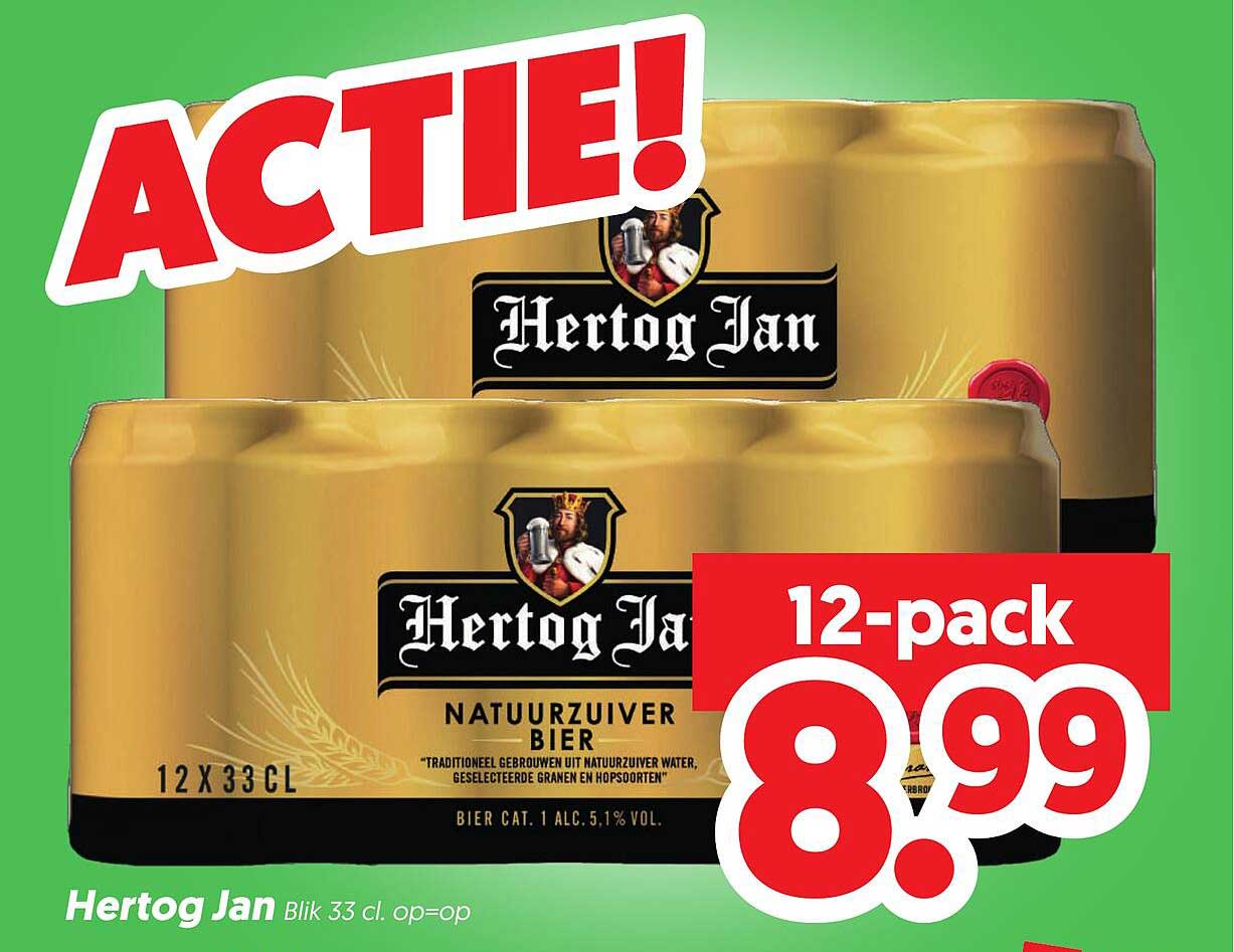 Hertog Jan Blik 33 cl. op=op 12-pack
