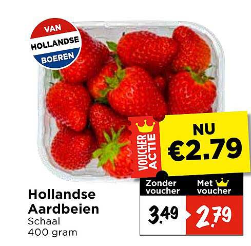 Hollandse Aardbeien Schaal 400 gram