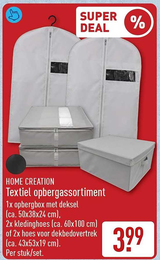HOME CREATION Textiel opbergassortiment