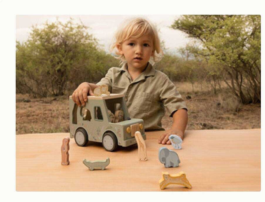 Houten safari speelset