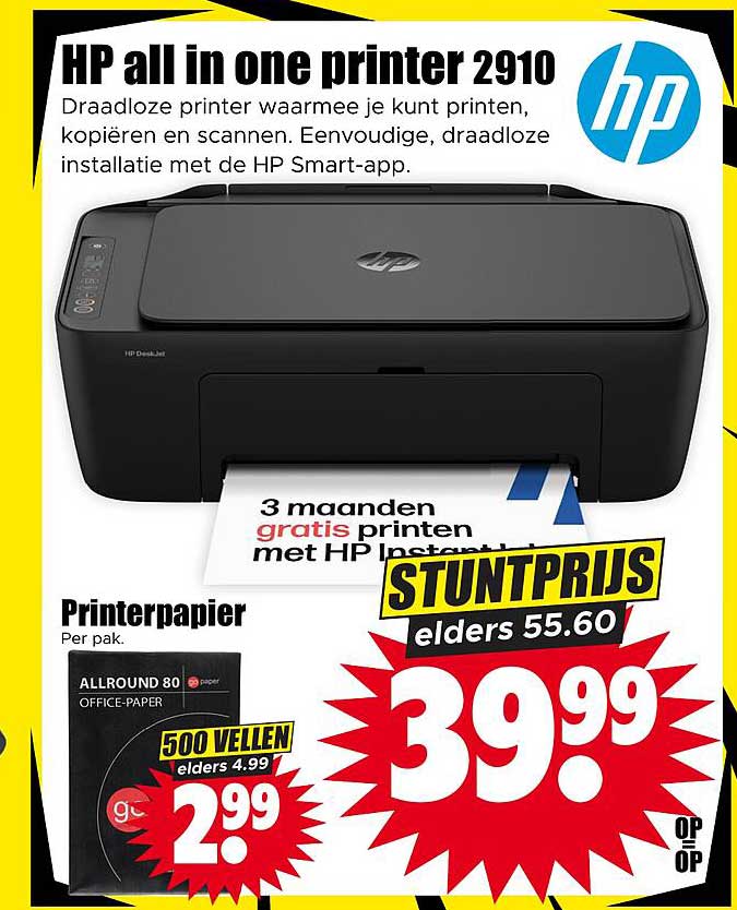 HP all in one printer 2910